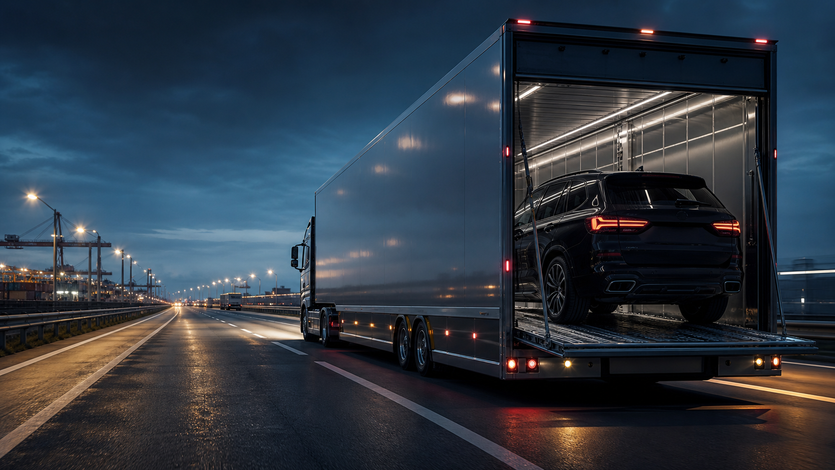Premium enclosed vehicle transport